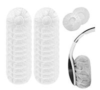 Copri Cuffie Monouso,100 PCS Coperture per Auricolari in Tessuto Non Tessuto Antipolvere,Copri-Auricolari Sanitari,Elastiche Cover Cuffie per la Maggior Parte delle Cuffie Auricolari（Bianco）