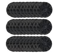 Copri Cuffie Monouso, QeeFop 100 Pezzi Sanitario e Monouso Fodere Elastiche per Cuffie Cover Protettiva, Adatti per Cuffie Intrauricolari/Auricolari da 8,5 a 11 cm (Nero)