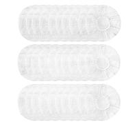 Copri Cuffie Monouso, QeeFop 100 Pezzi Sanitario e Monouso Fodere Elastiche per Cuffie Cover Protettiva, Adatti per Cuffie Intrauricolari/Auricolari da 8,5 a 11 cm (Bianca)