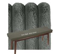 Copri Cuscino Per Panca Su Misura Di Ricambio Federe Panche Divano Interni Esterni Giardino Terrazza Federa Cuscini Copricuscini Sedili 8cm Altezza Peluche Velluto Inverno(Grigio scuro,50x40 cm)