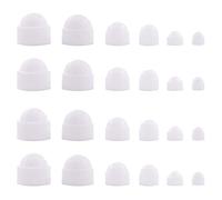 Copri Dado, Tappi a Vite per Viti e Dadi, M4, M5, M6, M8, M10, M12, Bianco, 145 Pezzi