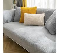 Copri divani in velluto morbido per 1 - 4 posti, con base antiscivolo, ideale come copriletto e protezione per divani, adatto anche per divani ad angolo e come copridivani per le famiglie con i cani