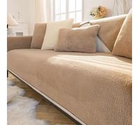 Copri divani in velluto morbido per 1 - 4 posti, con base antiscivolo, ideale come copriletto e protezione per divani, adatto anche per divani ad angolo e come copridivani per le famiglie con i cani