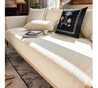 Copri Divano Herringbone Chenille Fabric Furniture Protector Sofa Cover Copridivano 1 2 3 4 posti AntiGraffio Gatto Copridivano angolare Forma di L(Coffee,70x120cm)