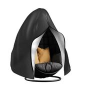 Copri Dondolo Copertura for altalena da giardino in tessuto Oxford 210D, copertura for sedia sospesa, for guscio d'uovo, cesto appeso(Black,230X200CM)
