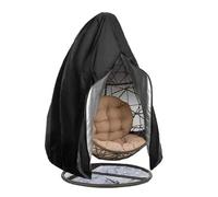 Copri Dondolo Copertura protettiva for sedia a dondolo a forma di uovo sospesa, for mobili da giardino, altalena , for casa, balcone, impermeabile(Black,230X200cm)