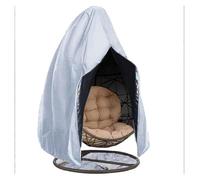 Copri Dondolo Copertura protettiva for sedia a sdraio a forma di uovo da giardino, Shell Shield, copertura for altalena autunnale, for a cesto vite Per Sedia Sospesa(Silver,Double 230*200cm)