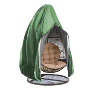 Copri Dondolo Copertura protettiva for sedia a sdraio a forma di uovo da giardino, Shell Shield, copertura for altalena autunnale, for a cesto vite Per Sedia Sospesa(Green,Single 115*190cm)
