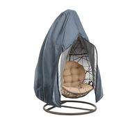 Copri Dondolo Copertura protettiva for sedia a sdraio a forma di uovo da giardino, Shell Shield, copertura for altalena autunnale, for a cesto vite(Grey,Double 230*200cm)