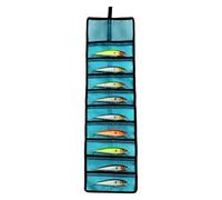 Copri-Esche Da Pesca Artificiali Organizer Portatile con 10 Tasche Per | Porta-Esche e Rotolo Porta-Attrezzi da Pesca Per Outdoor, Kayak, Barca, Riva, Lago E Mare Profondo, Uomo Pescatore