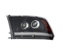 Copri Faro Anteriore Auto 1 Set Di Fari Anteriori A LED Completi Per Dodge Per Ram 1500 2500 3500 2009-2018 Con Indicatori Direzione Sequenziali E Fari DRL Paralume Trasparente(Only Left)