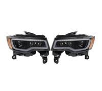 Copri Faro Anteriore Auto Gruppo Fari Per Auto Per Jeep Per Grand Per Cherokee 2014-2021 Luci Diurne A LED Indicatori Di Direzione Dinamici Paralume Trasparente