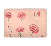 Copri fasciatoio extra large con garofano rosso chiaro, impermeabile, lavabile, antiscivolo, per bambini, adulti, animali domestici, 132 x 86,4 cm (lunghezza x larghezza)