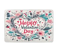 Copri fasciatoio extra large riutilizzabile, altamente assorbente, piatto, antiscivolo, per bambini, 132 x 86,4 cm, motivo floreale, cuore, felice San Valentino