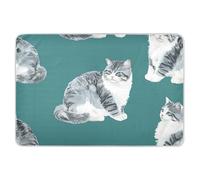 Copri fasciatoio riutilizzabile extra large con gatti carini, impermeabile, delicato sulla pelle, per neonati 132,1 cm di lunghezza x 86,4 cm di larghezza