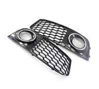 Copri Griglia Fendinebbia Compatibile Con A4 B8 2010 2011 2012 2008 2009 Front Bumpe Grill Fendinebbia Surround Cover Mesh Parti Decorative Della Griglia A Nido D'ape