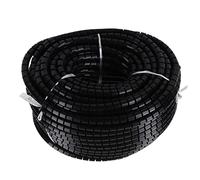 Copri Guaine Protettive per Cavi, Avvolgicavo a Spirale Resistente all'usura Uscita di Derivazione Anticorrosione Nera per Protezione (Diametro 22mm 50m)