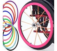 Copri-impugnatura For Cerchio Di Spinta For Sedia A Rotelle, Impugnatura Comoda, Trazione Eccellente, Protegge L'anello Di Spinta Della Sedia A Rotelle Adatto A Tutte Le Stagioni(Pink,24in)