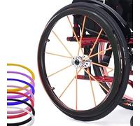 Copri impugnatura per sedia a rotelle, in silicone, antiscivolo, resistente all'usura, migliora la trazione e il controllo, 61 cm per una migliore mobilità