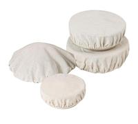 Copri In Tessuto Riutilizzabili - 4 Pezzi Coperture Elastiche Per In Stoffa | Coperchi Per Avanzi In Tessuto Rinforzato - Per Lievitazione Pane Impasto Insalata Di Frutta Avanzi Cucina Picnic