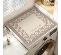 Copri Lavasciuga 60x60 Cm,Linee BohéMien Tappetino Topper Per Bucato Resistente Ai Graffi,Antiscivolo,Copertura Antipolvere Per Frigorifero Lavanderia,Decorazioni Per La Casa (Color 3,40 x50 cm)