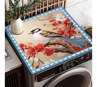 Copri Lavatrice Animali Floreali Copri Lavatrice Per Interno Per Top - Antiscivolo Tappetino Lavatrice - Tappeto Assorbente In Diatomee Per Armadio Comodino, Cucine, Bagni40*60Cm