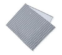 Copri-lavatrice Antipolvere Grigio Tasche Laterali Cotone | Palline Morbide e Sacche Portaoggetti, Copertura per Uso Domestico, Finitura Frecce e Nappe