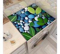 Copri Lavatrice Blue Pebbles Copri Lavatrice Per Interno Per Top - Antiscivolo Tappetino Lavatrice - Tappeto Assorbente In Diatomee Per Armadio Comodino, Cucine, Bagni50*50Cm