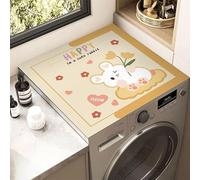 Copri Lavatrice Coniglio Arancione Copri Lavatrice Per Interno Per Top - Antiscivolo Tappetino Lavatrice - Tappeto Assorbente In Diatomee Per Armadio Comodino, Cucine, Bagni40*60Cm