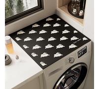 Copri Lavatrice Coniglio Bianco Copri Lavatrice Per Interno Per Top - Antiscivolo Tappetino Lavatrice - Tappeto Assorbente In Diatomee Per Asciugatrici, Cucine, Bagni50*60Cm