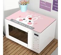 Copri Lavatrice Coniglio Rosa Copri Lavatrice Per Interno Per Top - Antiscivolo Tappetino Lavatrice - Tappeto Assorbente In Diatomee Per Armadio Comodino, Cucine, Bagni50*50Cm