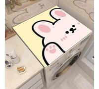 Copri Lavatrice Coniglio Rosa Copri Lavatrice Per Interno Per Top - Antiscivolo Tappetino Lavatrice - Tappeto Assorbente In Diatomee Per Armadio Comodino, Cucine, Bagni50*50Cm