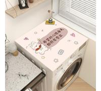 Copri Lavatrice Coniglio Rosa Copri Lavatrice Per Interno Per Top - Antiscivolo Tappetino Lavatrice - Tappeto Assorbente In Diatomee Per Armadio Comodino, Cucine, Bagni50*50Cm