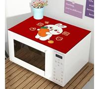 Copri Lavatrice Coniglio Rosso Copri Lavatrice Per Interno Per Top - Antiscivolo Tappetino Lavatrice - Tappeto Assorbente In Diatomee Per Armadio Comodino, Cucine, Bagni40*60Cm