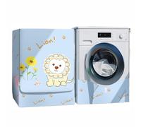 Copri lavatrice e asciugatrice a caricamento verticale con cerniera Frontale Coperchio per lavatrice Antipolvere anti-sole e anti-invecchiamento (B,M(45-50cm))