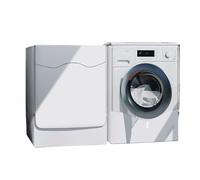 Copri lavatrice e asciugatrice a caricamento verticale con cerniera Frontale Coperchio per lavatrice Antipolvere anti-sole e anti-invecchiamento (A,S(38-44cm))