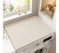 Copri Lavatrice E Asciugatrice For Parte Superiore,Tappetino Protettivo Antiscivolo For Asciugatrice,Copri Asciugatrice Antipolvere For Cucina Casa,Lavanderia(White,36 * 46cm)
