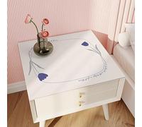 Copri Lavatrice Fiori Blu Navy Copri Lavatrice Per Interno Per Top - Antiscivolo Tappetino Lavatrice - Tappeto Assorbente In Diatomee Per Armadio Comodino, Cucine, Bagni40*60Cm