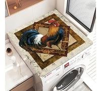 Copri Lavatrice Pollo Copri Lavatrice Per Interno Per Top - Antiscivolo Tappetino Lavatrice - Tappeto Assorbente In Diatomee Per Armadio Comodino, Cucine, Bagni50*50Cm