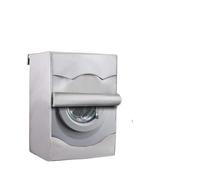 Copri lavatrice Protezione solare Custodia impermeabile Caricamento frontale Copri asciugatrice Copri lavatrice antipolvere Rivestimento argento(60xx55x85cm)
