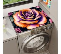 Copri Lavatrice Rose Copri Lavatrice Per Interno Per Top - Antiscivolo Tappetino Lavatrice - Tappeto Assorbente In Diatomee Per Asciugatrici, Cucine, Bagni50*60Cm