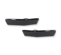 Copri lente fari auto Alloggiamenti Luci Posizione Laterali Per Paraurti Anteriore E Posteriore Per Lincoln MKX 2007-2010 Accessori Auto(Smoked front)