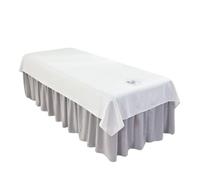 Copri Lettino Da Massaggio 120x230 cm 1 Pz Pianura Salone di Bellezza Lenzuola SPA Massaggio Tuina Anti-shrink Morbida Pelle-amichevole Biancheria Da Letto copertura di tabella Con/senza Foro(WHITE,12