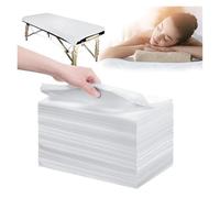 Copri Lettino Da Massaggio 20 pezzi lenzuolo usa e getta da massaggio spa pieghevole impermeabile for salone professionale(WHITE)