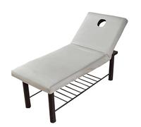 Copri Lettino Da Massaggio 70x190cm Lenzuolo con angoli for lettino da massaggio elastico, copertura completa, fascia elastica for SPA, foro for il respiro sul viso(B)