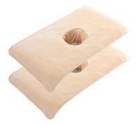 Copri lettino da massaggio, Copri lettino da massaggio con foro per il viso 2 pezzi 16x31, 5 pollici in microfibra Fogli assorbenti morbidi e delicati sulla pelle per salon