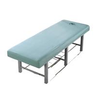Copri Lettino Da Massaggio Copriletto elastico solido for salone di bellezza, massaggio, trattamento SPA, lenzuolo con angoli elasticizzato foro(SKY BLUE,80x190cm)