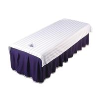 Copri Lettino Da Massaggio Lenzuola for letti di bellezza for saloni Uso specializzato Copriletto for massaggi spa antirughe con/senza fori(Stripe white,115x200 no hole)