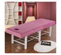 Copri Lettino Da Massaggio Lenzuolo con angoli for lettino da massaggio for salone di bellezza in velluto addensato, lenzuolo for massaggio delicato sulla pelle, copriletto SPA con foro(Color2,190x80)