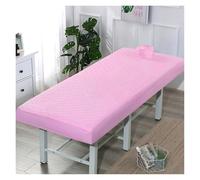 Copri Lettino Da Massaggio Lenzuolo con angoli trapuntato for salone di bellezza addensato, lenzuolo con angoli, copriletto for massaggi SPA, delicato sulla pelle, con foro for il respiro(Pink,185x70)